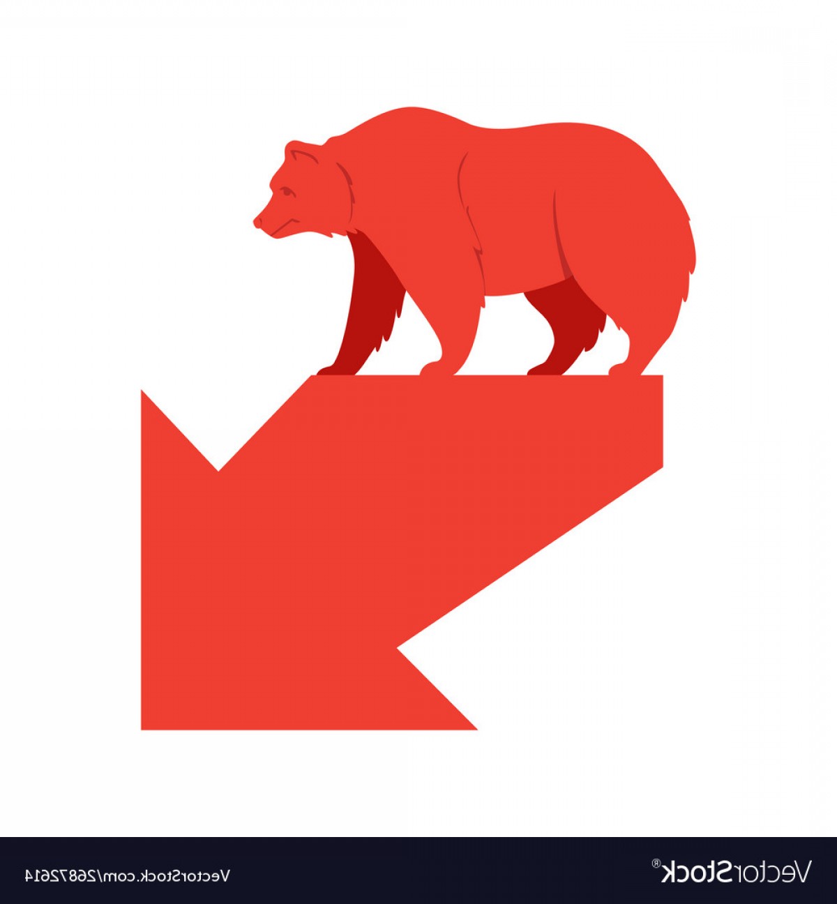 1200x1296 Bear Market Bear And Red Arrow Stock Market Vector Newwaysys