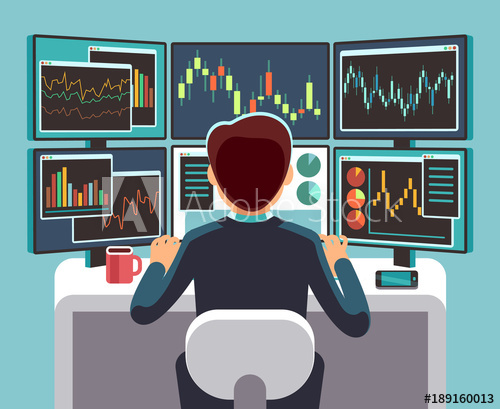 500x409 Stock Market Trader Looking