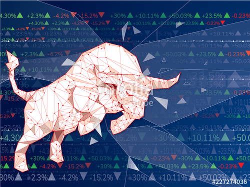 500x375 Bullish Symbols On Stock Market Vector Illustration Vector Forex