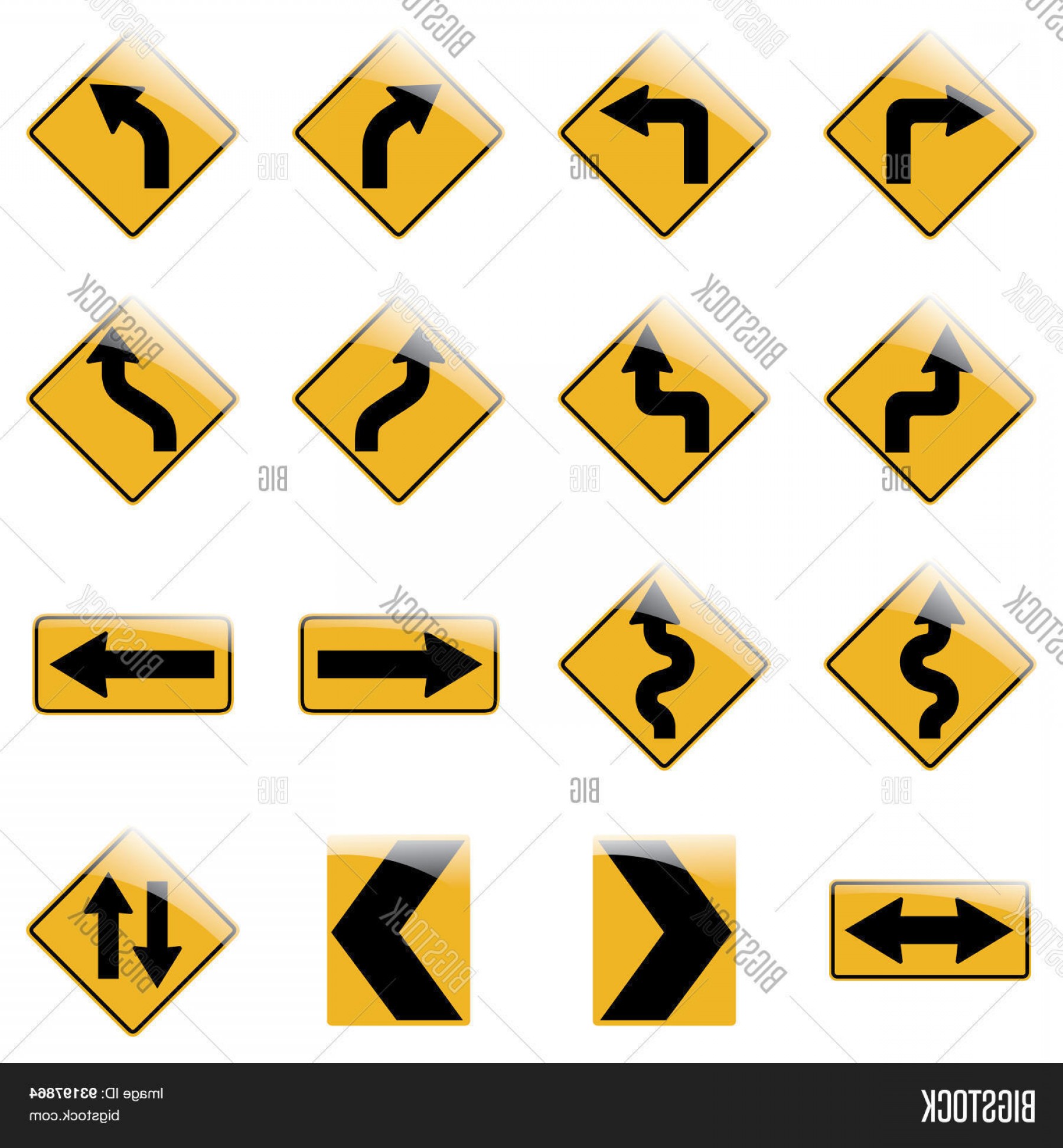 1800x1944 Arrow Road Vector Art Studiogrfx