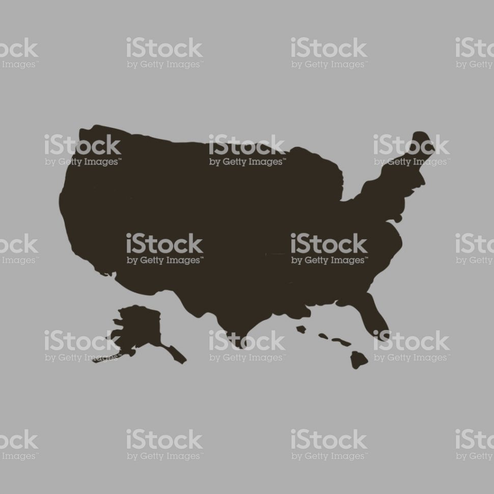 970x970 Printable Royalty Stock Images Map Separable States Vector Image