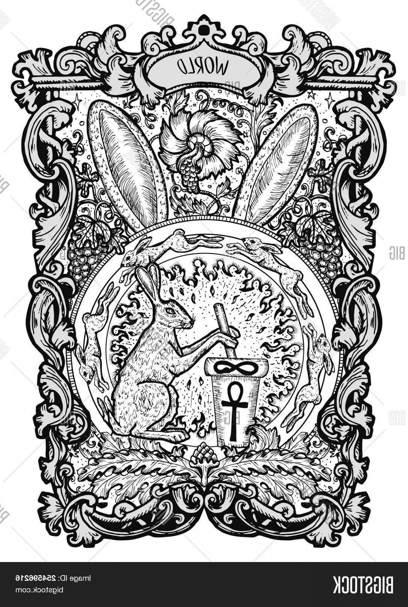 1306x1944 Gothic Ankh Vector Drawing Hoodamathrun