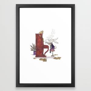 300x300 Piano Keys Music Notes White Stock Vector Illustration Image