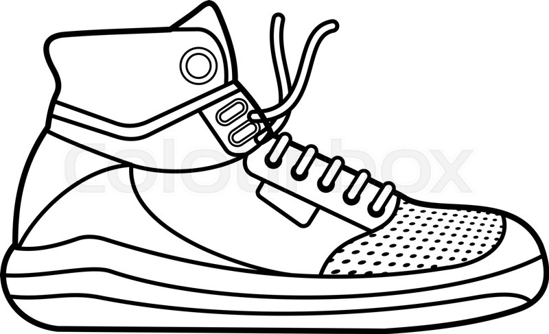 800x487 Vector Illustration Of Sneakers Stock Vector Colourbox