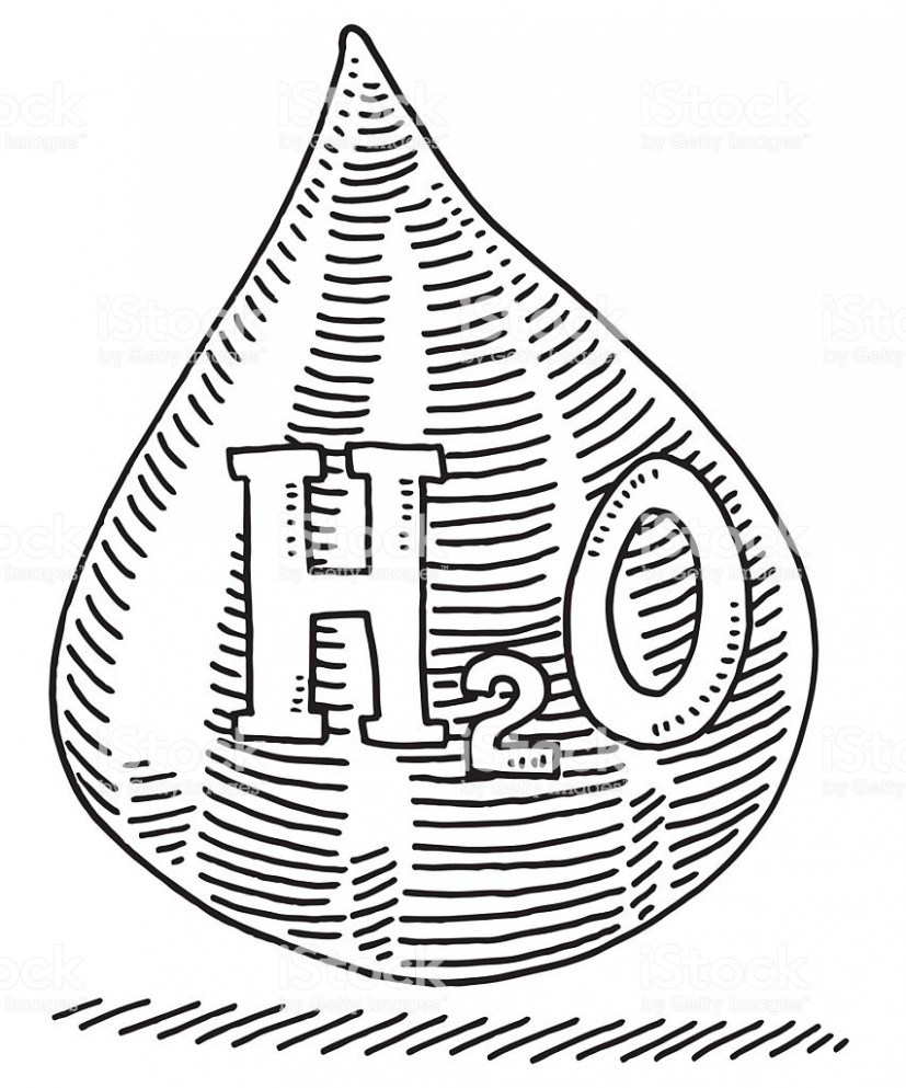 827x993 Water Drop Text Drawing Stock Vector Art More Images