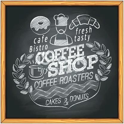 416x416 Coffee Chalkboard Signs Shop Marvelous Stock Vector Art More