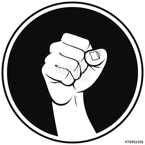 500x500 Rebel Fist Insignia Stock Image And Royalty Free Vector