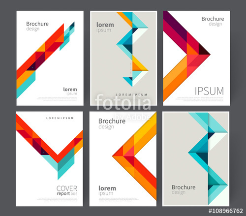 500x439 Set Cover For Brochure, Leaflet, Flyer, Poster Template Stock