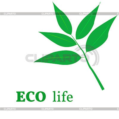 Eco Life And Green Branch Of Plant Leaves Stock Vector Graphics 400x400 Eco Life And Green Branch Of Plant Leaves Stock Vector Graphics