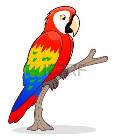 375x450 Stock Vector Classroom Parrot Cartoon, Parrot, Cartoon