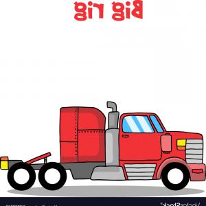 300x300 Stock Vector Speeding Big Rig Truck In The Highway Wallkeeper