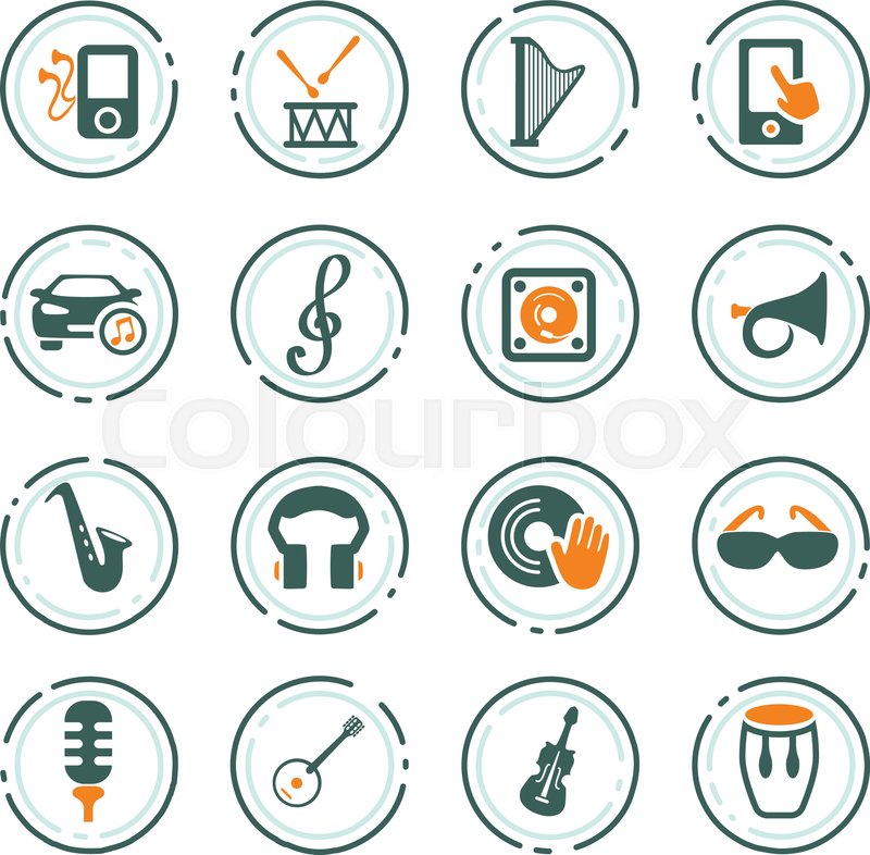 800x786 Disco Or Club Icon Set For Web Sites Stock Vector Colourbox
