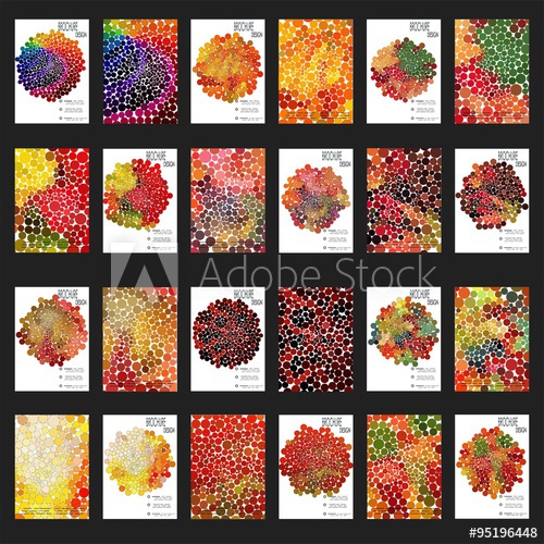 500x500 Stock Vector Set Of Brochures In Vintage Style Vector Design