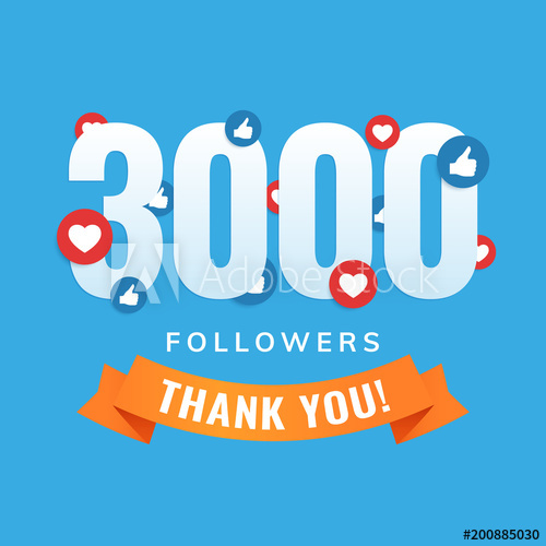 500x500 Followers, Social Sites Post, Greeting Card Vector