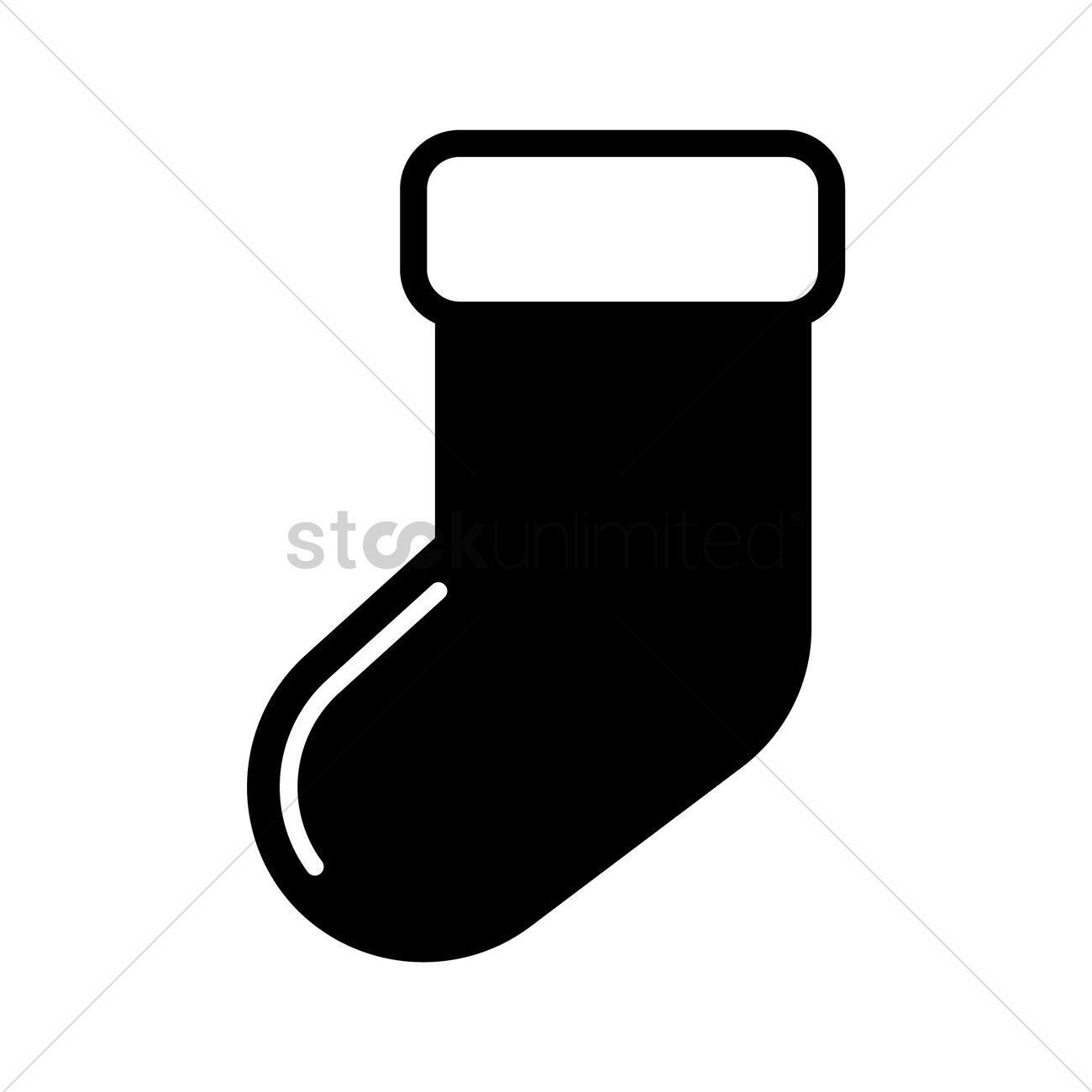 Christmas Stocking Vector Image 1300x1300 Christmas Stocking Vector Image