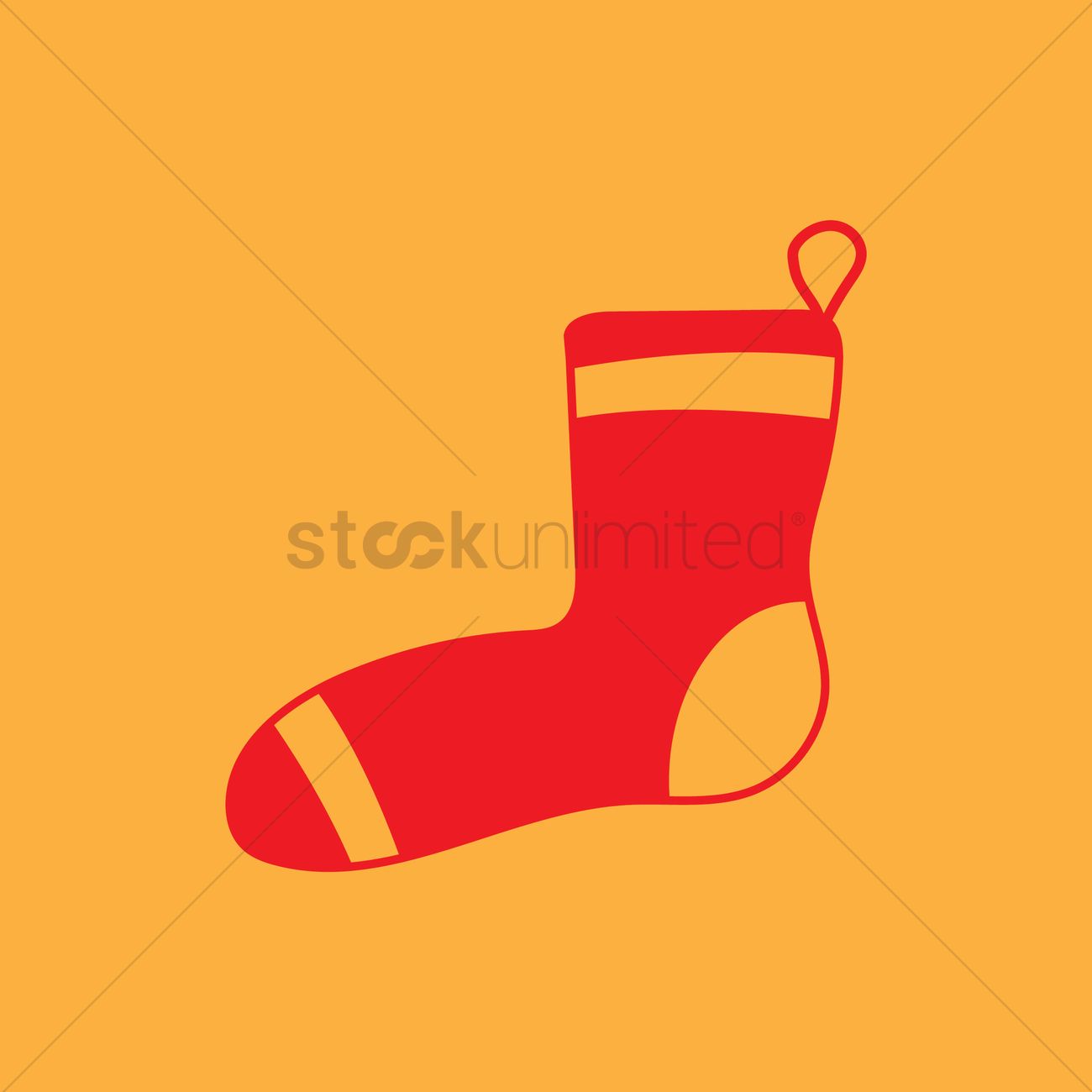 Christmas Stocking Vector Image 1300x1300 Christmas Stocking Vector Image