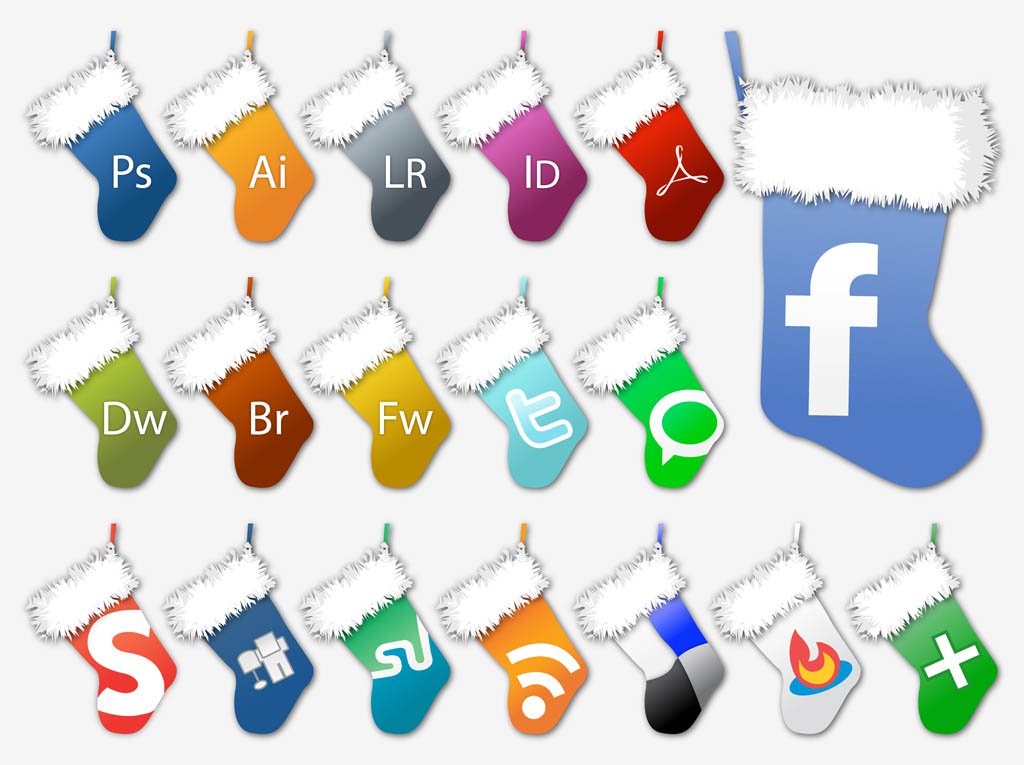 Vector Christmas Stockings Vector Art Graphics 1024x765 Vector Christmas Stockings Vector Art Graphics