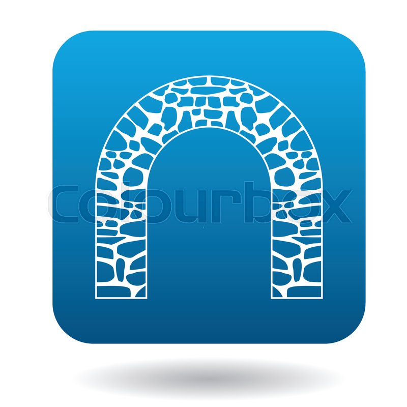 800x800 Stone Arch Icon In Simple Style In Stock Vector Colourbox