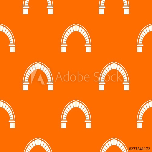 500x500 Stone Arch Pattern Vector Orange For Any Web Design Best