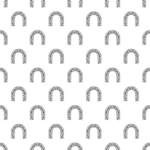 300x300 Stone Arch Pattern Simple Illustration Of Stone Arch Vector
