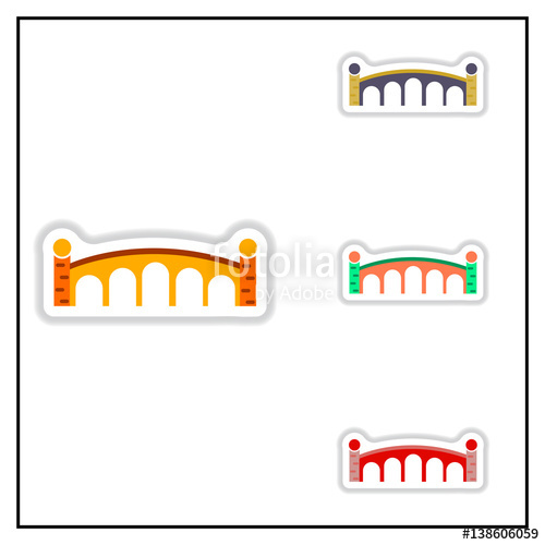 500x500 Collection Of Vector Illustration In Paper Sticker Style Stone