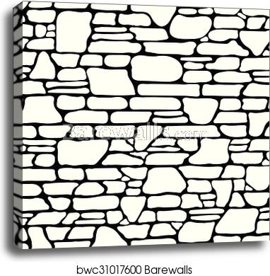 382x390 Seamless Stone Texture, Canvas Print Barewalls Posters Prints