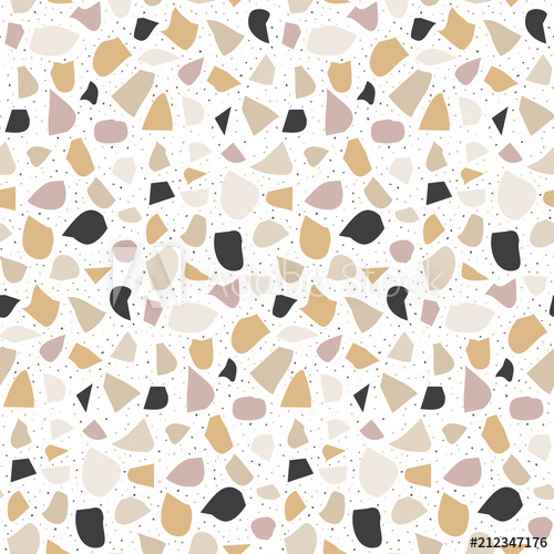 500x500 Terrazzo Modern Seamless Pattern Abstract Background With Chaotic