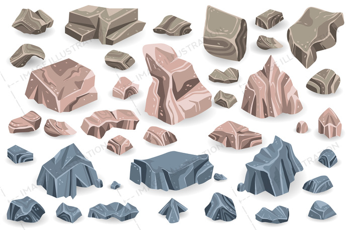690x459 Stone Vector Collection Game Icons