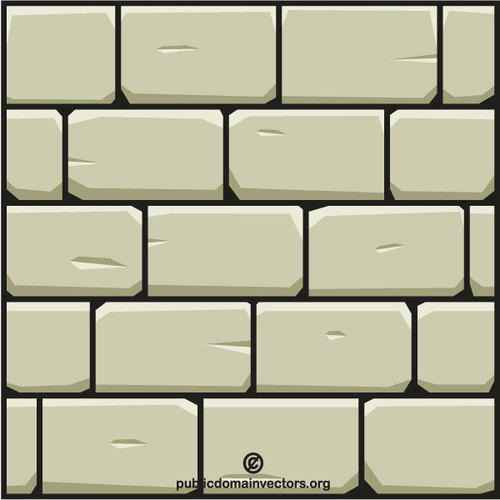 500x500 Stone Wall Vector Image