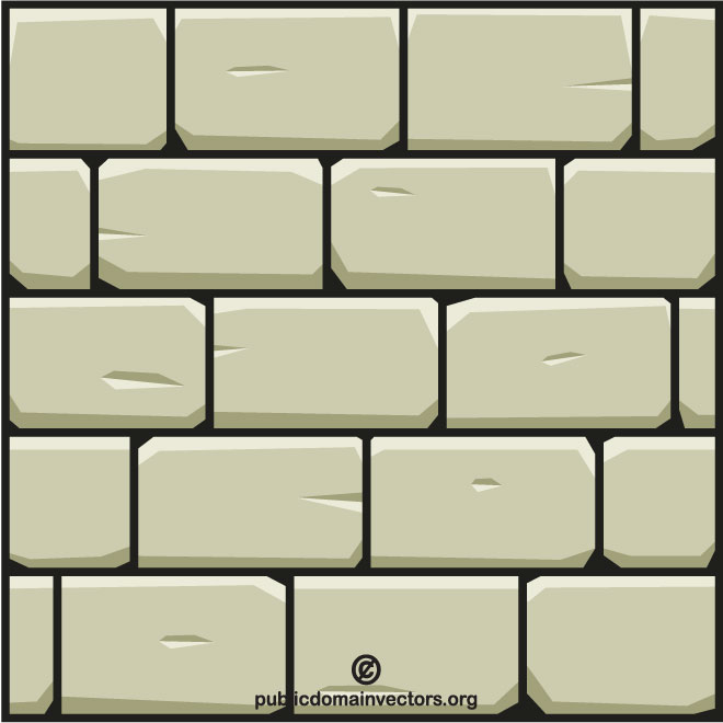 660x660 Wall Stone Vector Clip Art