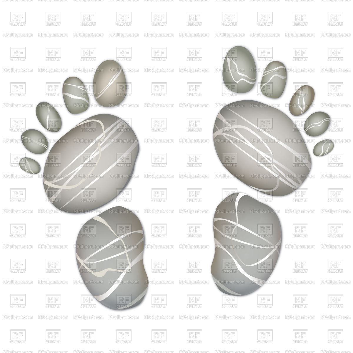 1200x1200 Foot Step Pebble Stone Vector Image Of Conceptual Terriana