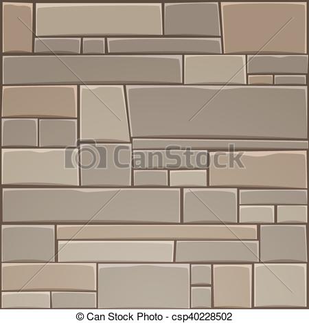 450x470 Stone Wall Colorful Decorative Stone Wall Pattern Cartoon Vector