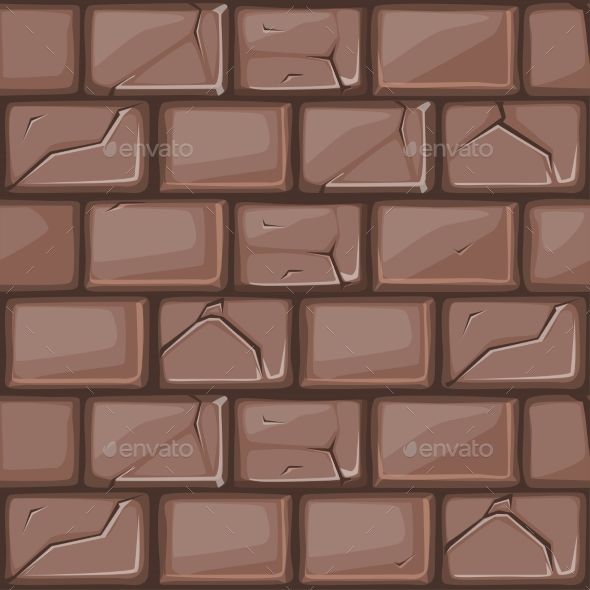 590x590 Cartoon Brown Stone Wall Texture Vector Texture Seamless