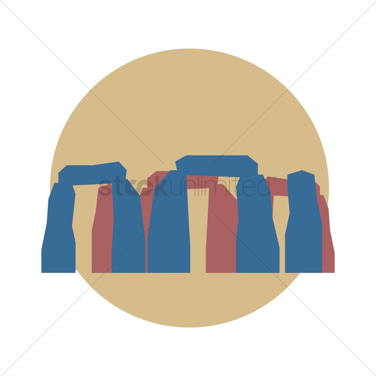 1300x1300 Stonehenge Vector Image