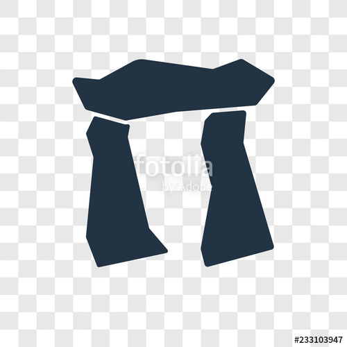 500x500 Stonehenge Vector Icon Isolated On Transparent Background
