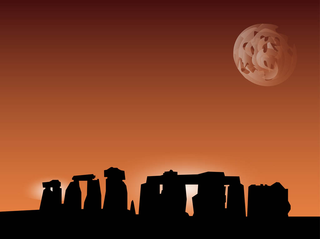 1024x767 Stonehenge Vector Background Vector Art Graphics