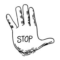 Stop Hand Free Vector Art 200x200 Stop Hand Free Vector Art