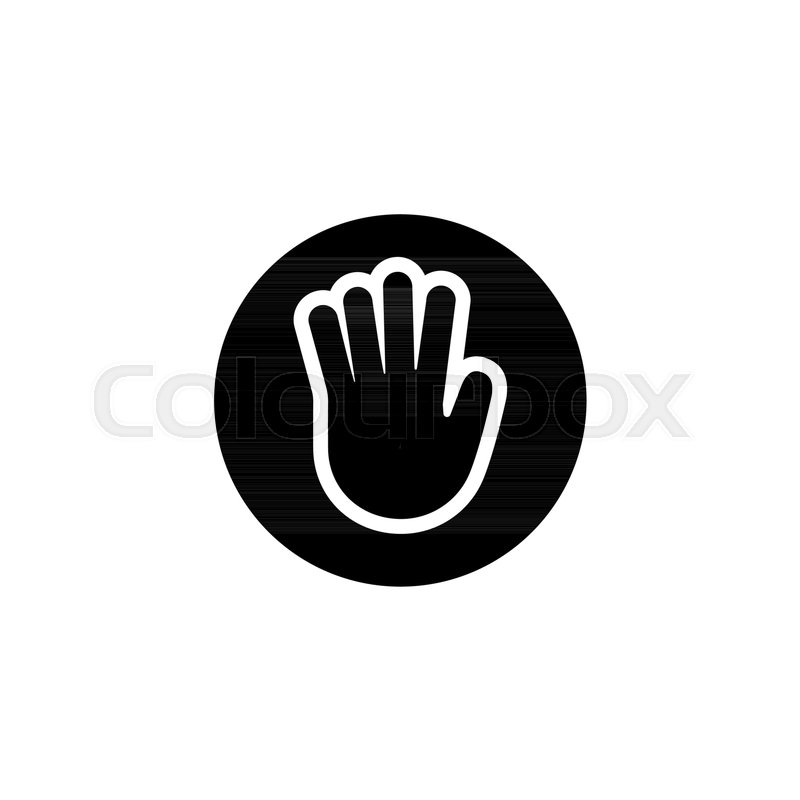 Stop Hand Flat Vector Icon Stock Vector Colourbox 800x800 Stop Hand Flat Vector Icon Stock Vector Colourbox