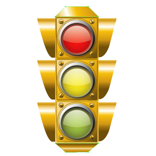 500x500 Create A Detailed Vector Traffic Light With Simple Shapes