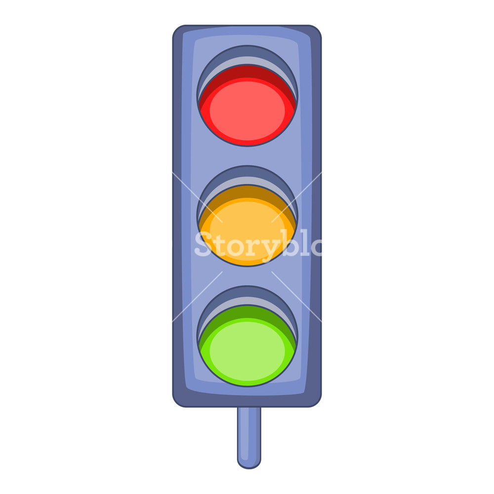 1000x1000 Traffic Light Icon Cartoon Illustration Of Traffic Light Vector