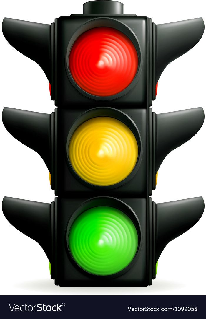 700x1080 Traffic Lights Royalty Free Vector Image
