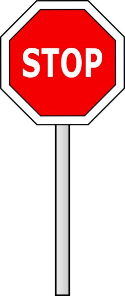 Stop Sign Clip Art 252x595 Stop Sign Clip Art
