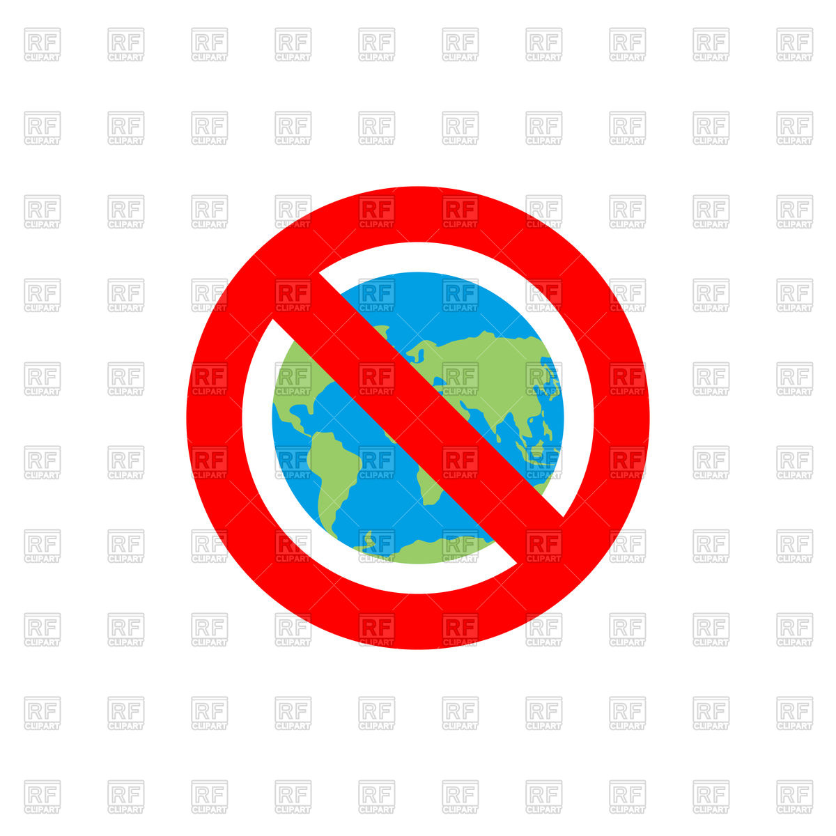 Stop Sign With Earth, Red Forbidden Sign Vector Image Of Signs 1200x1200 Stop Sign With Earth, Red Forbidden Sign Vector Image Of Signs