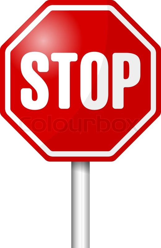 Stop Sign Vector Illustration Stock Vector Colourbox 521x800 Stop Sign Vector Illustration Stock Vector Colourbox
