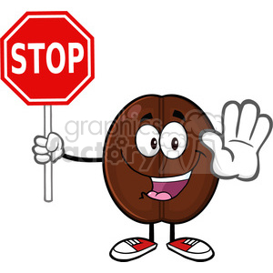 Illustration Cute Coffee Bean Cartoon Mascot Character Gesturing 300x300 Illustration Cute Coffee Bean Cartoon Mascot Character Gesturing
