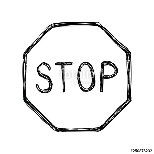 Hand Drawn Grunge Octagon Traffic Stop Sign Vector Illustration 500x500 Hand Drawn Grunge Octagon Traffic Stop Sign Vector Illustration