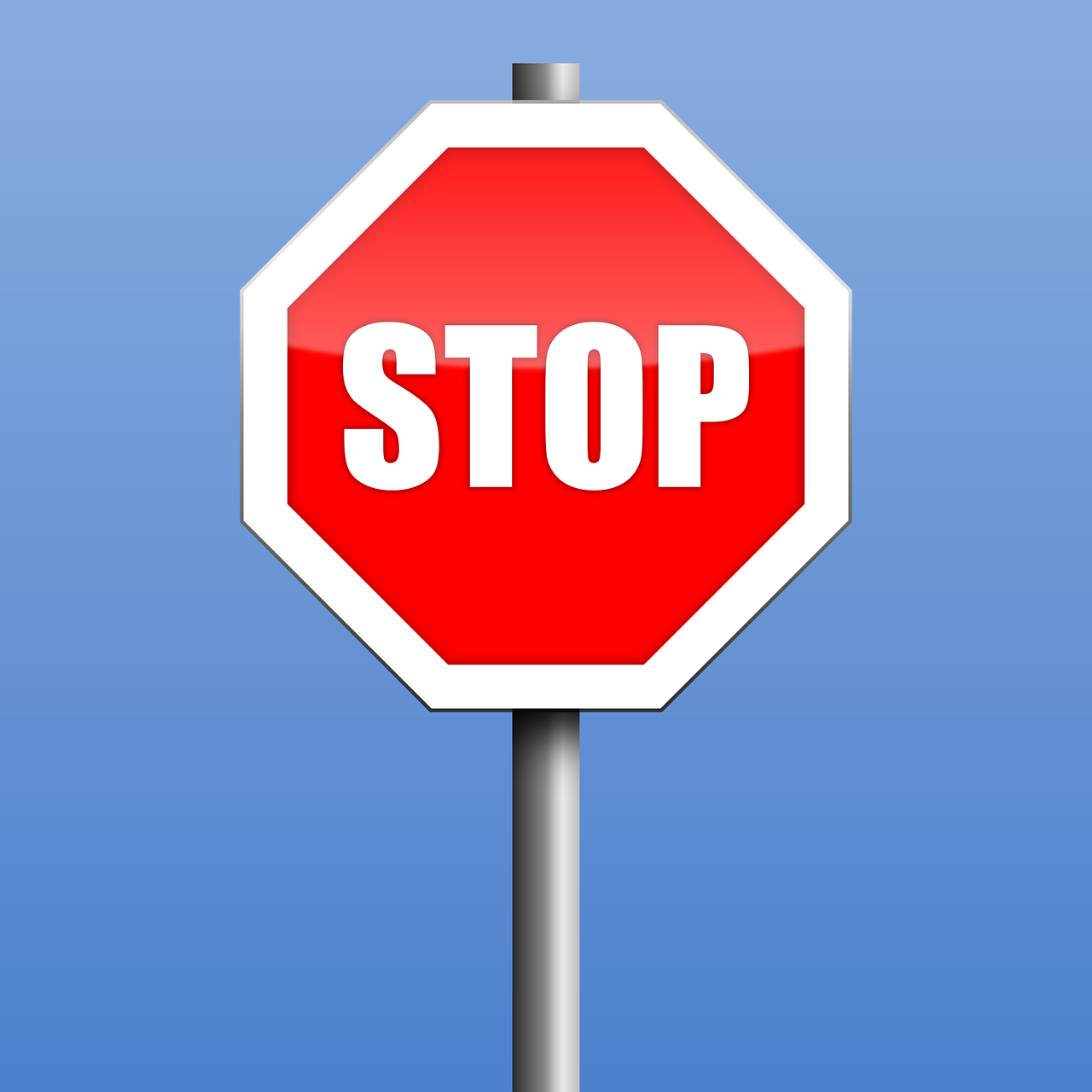 1280x1280 Stop, Sign, Vector, Inkscape, Traffic