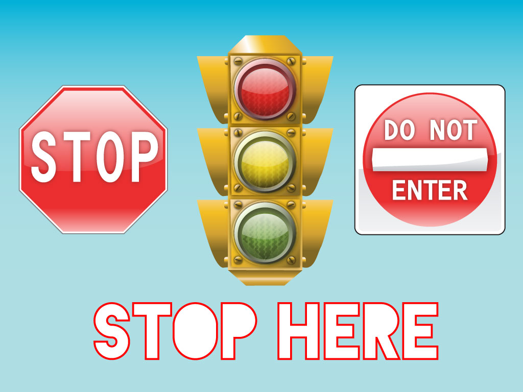1024x768 Stop Signs Vectors