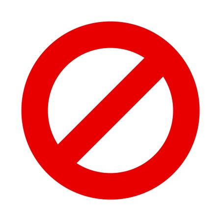 450x450 Stop Sign Vector Red Warning No Entry Symbol Royalty Free Vector