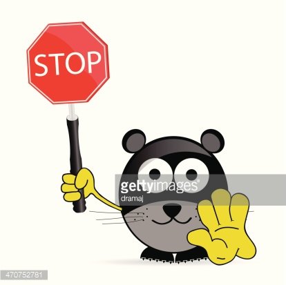 Sweet And Cute Mouse With Sign Stop Vector Premium Clipart 414x413 Sweet And Cute Mouse With Sign Stop Vector Premium Clipart